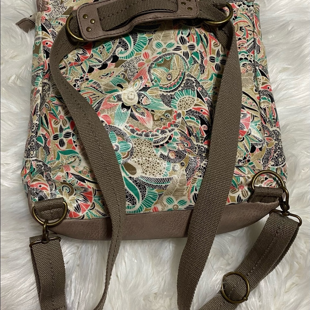 Sakroots Convertible Messenger Crossbody bag backpack purse - Picture 4 of 4